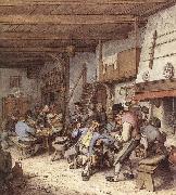 OSTADE, Adriaen Jansz. van Tavern Interior painting